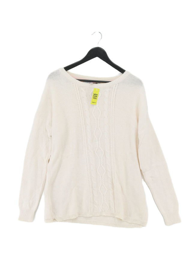 Crew Clothing Women's Jumper UK 12 Cream 100% Other