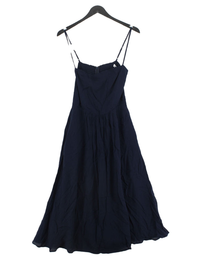 Reformation Women's Midi Dress UK 4 Blue 100% Viscose