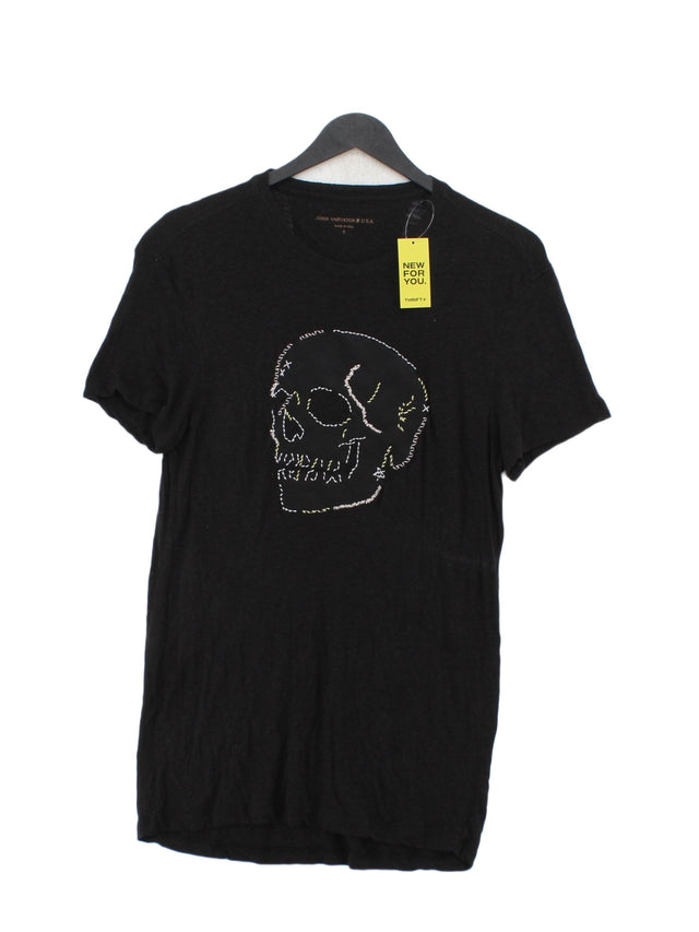 John Varvatos Women's T-Shirt S Black 100% Other