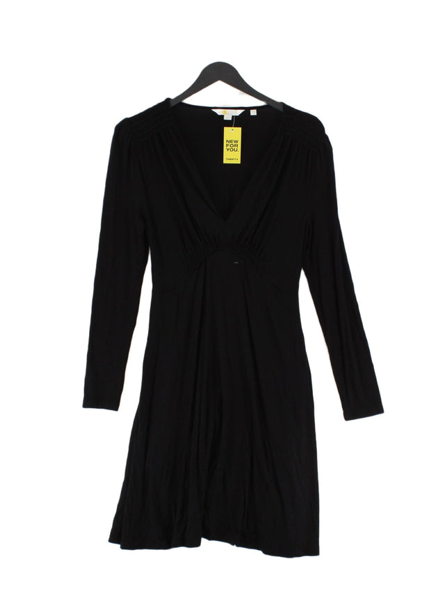 Boden Women's Midi Dress UK 10 Black Viscose with Elastane