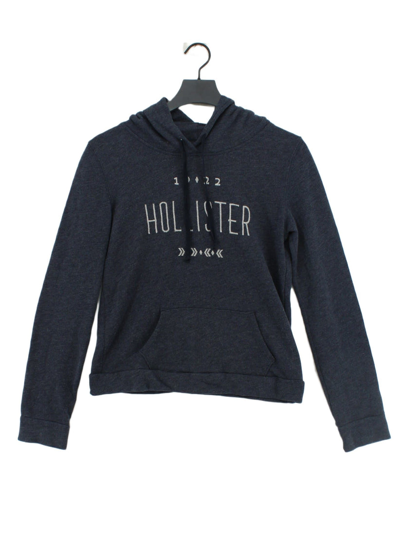 Hollister Women's Hoodie L Pink Cotton with Polyester