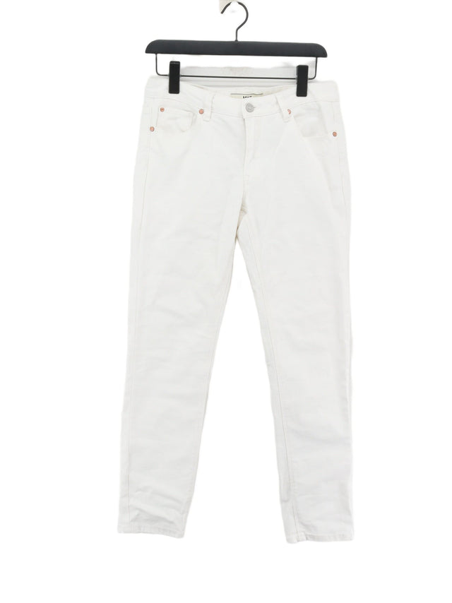 MKT Studio Women's Jeans W 27 in White Cotton with Elastane