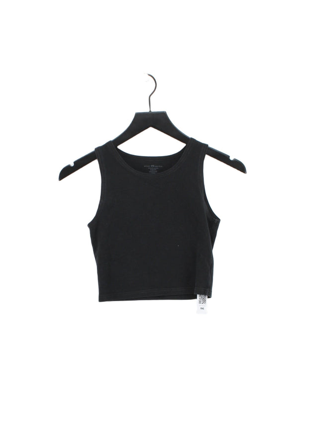 Brandy Melville Women's T-Shirt S Black Cotton with Elastane