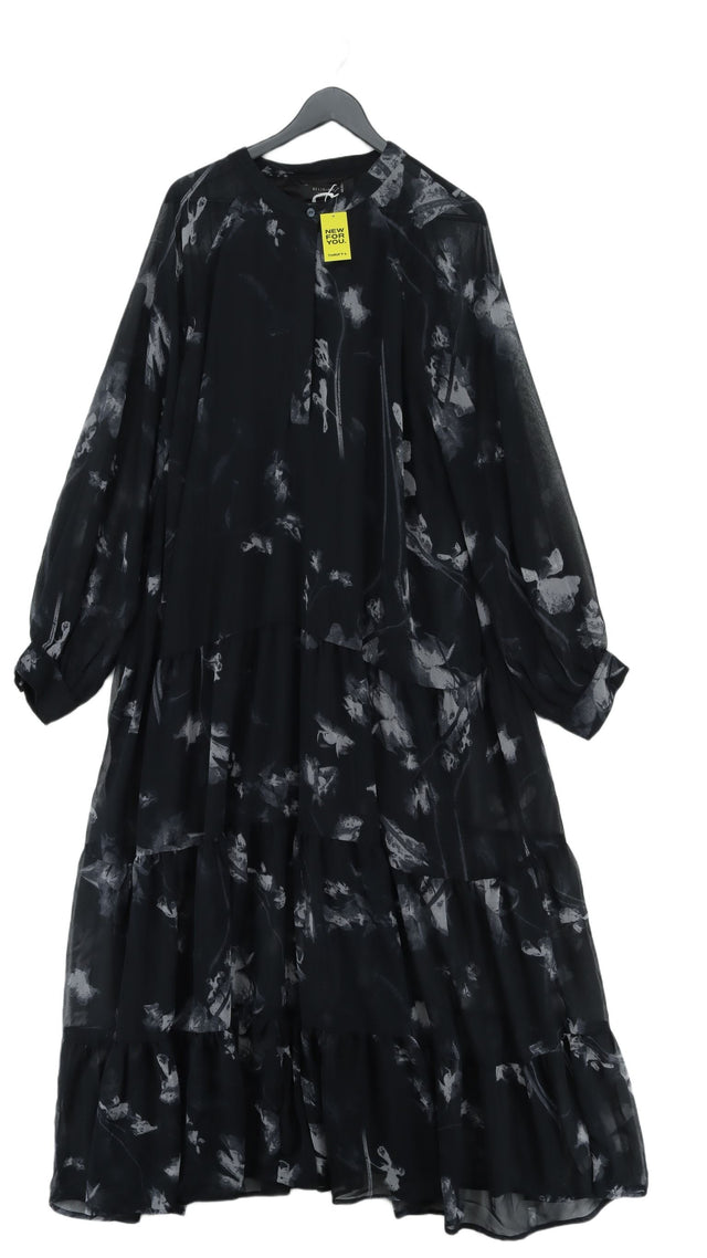 Religion Women's Maxi Dress XXXL Black 100% Polyester
