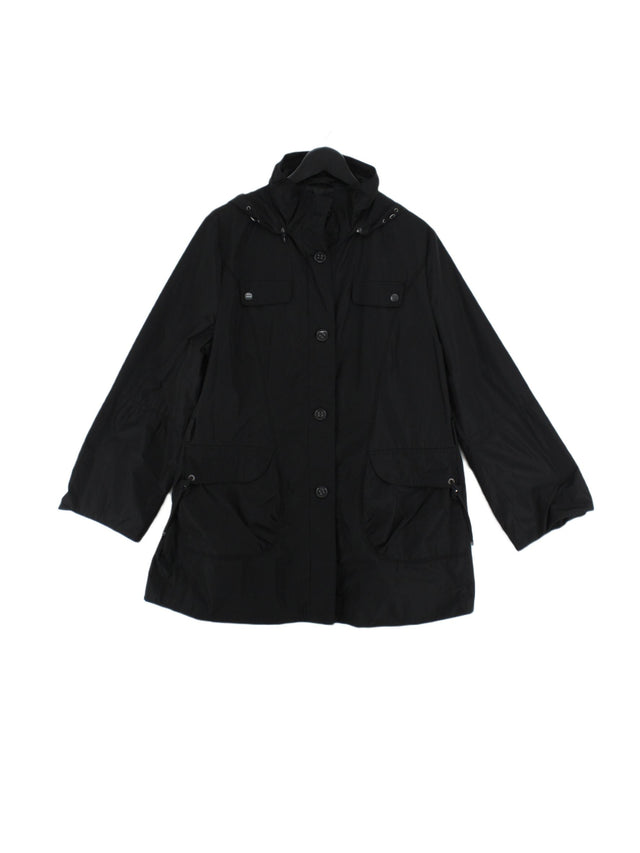 Gerry Weber Women's Coat UK 16 Black 100% Polyester