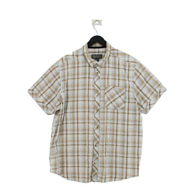 Regatta Men's Shirt XL Brown 100% Cotton