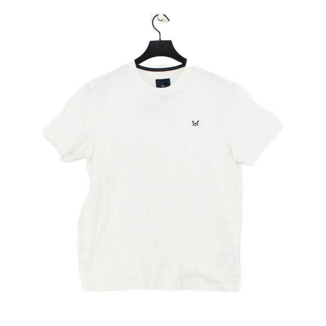 Crew Clothing Men's T-Shirt M White 100% Cotton