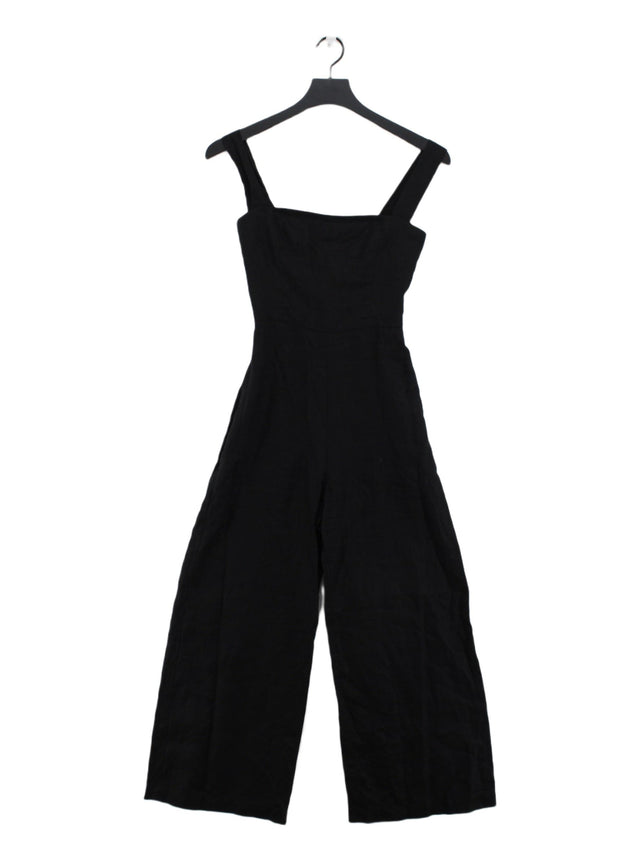 Reformation Women's Jumpsuit UK 4 Black 100% Linen