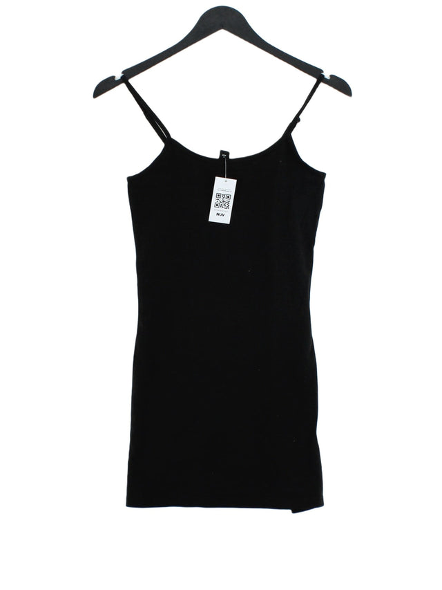 Miso Women's Mini Dress UK 8 Black Cotton with Elastane