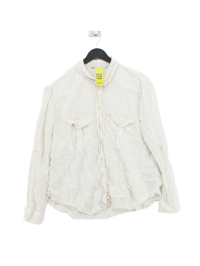 Zara Basic Men's Shirt XL White 100% Lyocell Modal