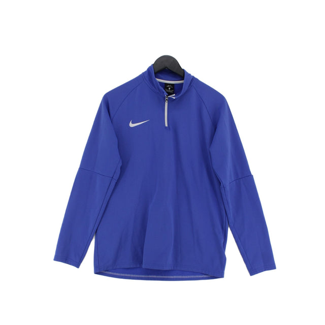 Nike Men's Hoodie M Blue 100% Polyester
