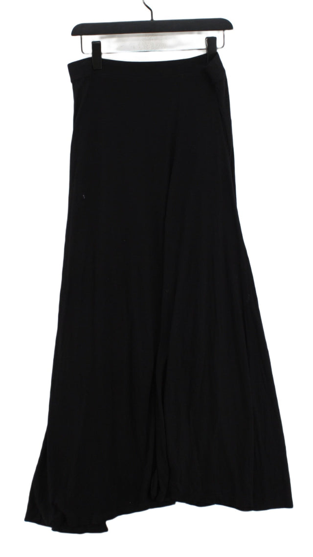 Pure Women's Midi Skirt M Black Viscose with Elastane, Lyocell Modal