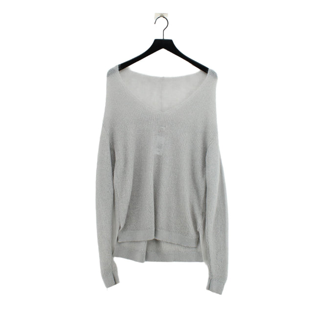 Tommy Hilfiger Women's Jumper XS Grey Polyamide with Acrylic, Elastane, Mohair