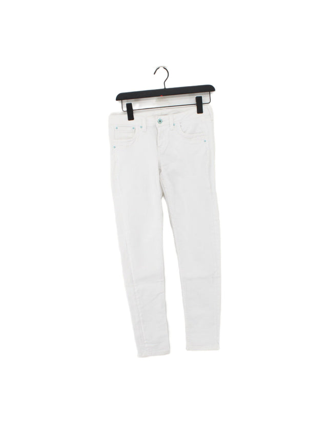 Pepe Jeans Women's Jeans W 26 in White Cotton with Elastane