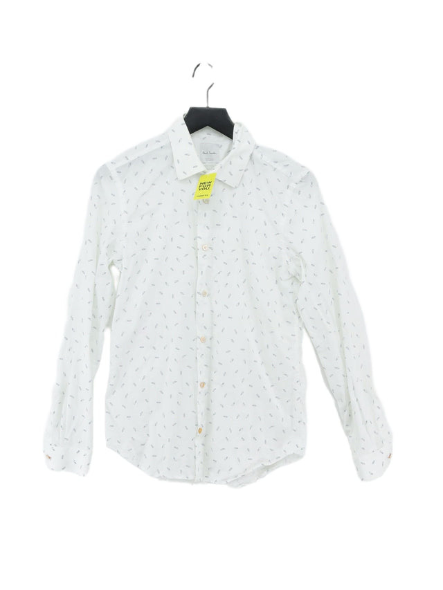 Paul Smith Men's Shirt Collar: 15.5 in White 100% Other