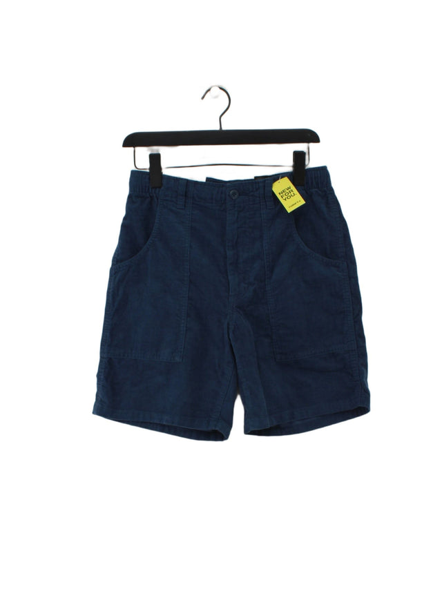 Uniqlo Women's Shorts W 30 in Blue 100% Cotton