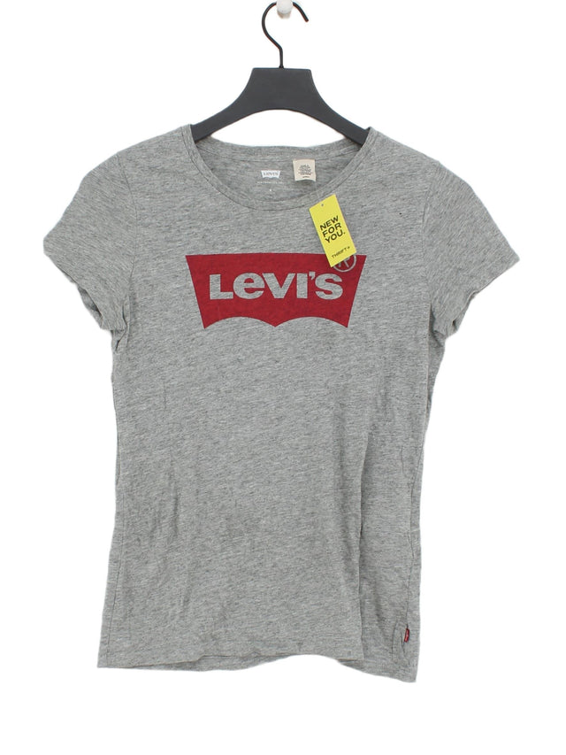 Levi’s Women's T-Shirt S Grey 100% Cotton