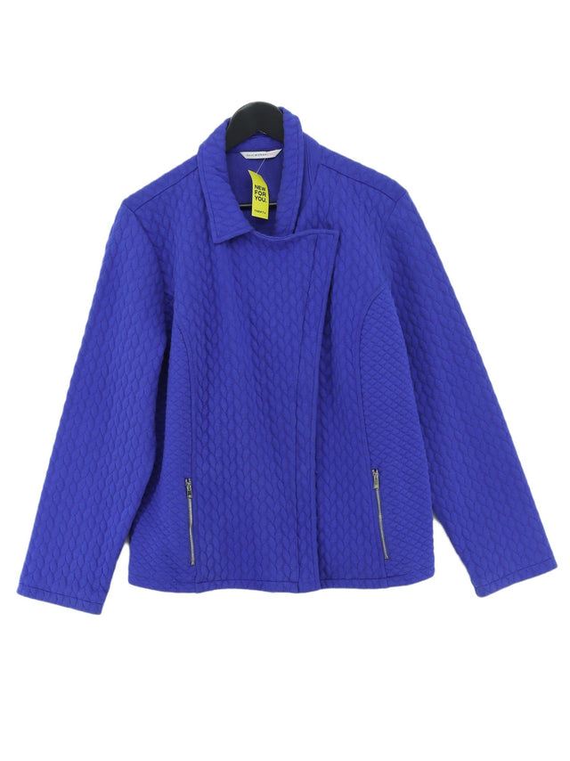Isaac Mizrahi Women's Jacket XL Purple Polyester with Spandex