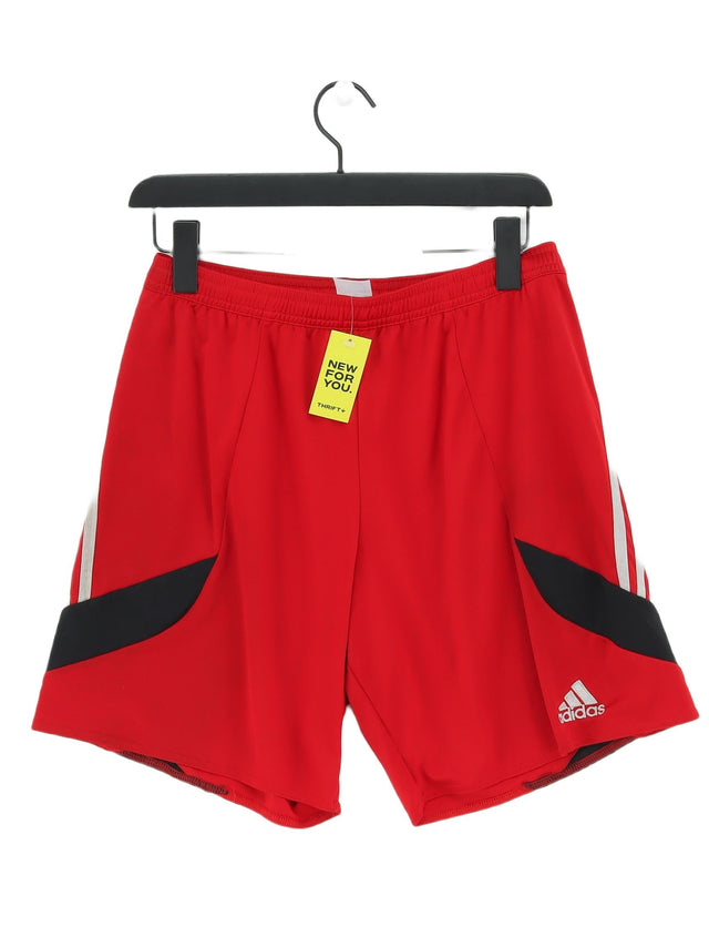 Adidas Men's Shorts M Red 100% Polyester