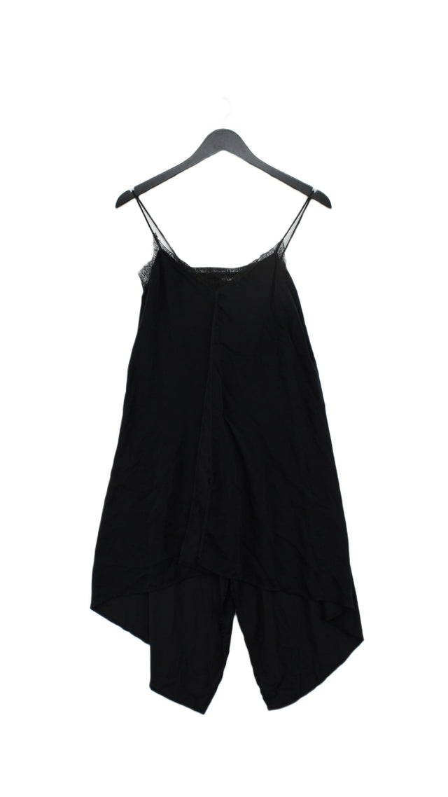 Zara Basic Women's Midi Dress XS Black 100% Polyester