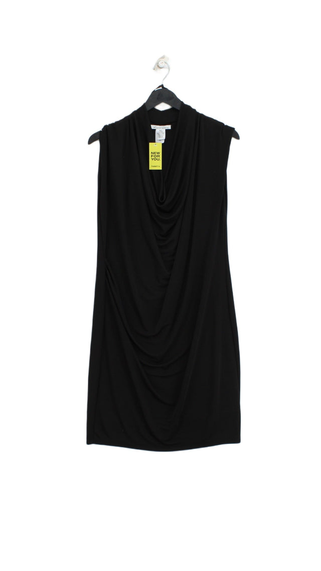 Kenneth Cole Women's Midi Dress M Black Polyester with Elastane, Nylon