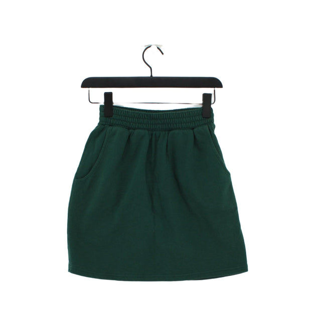 American Apparel Women's Mini Skirt M Green 100% Cotton