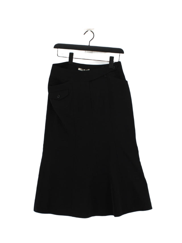 Gerard Darel Women's Suit Trousers UK 10 Black Polyester with Elastane, Wool