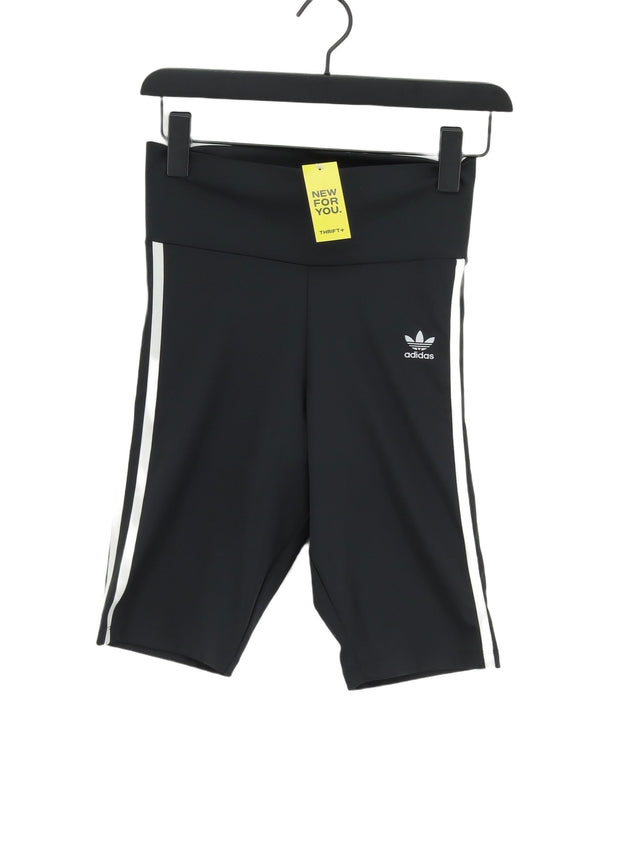 Adidas Women's Shorts UK 8 Black Polyester with Elastane