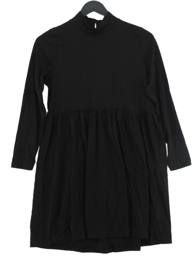 Brave Soul Women's Midi Dress UK 4 Black 100% Cotton