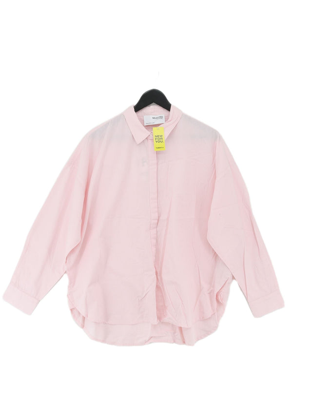 Selected Femme Men's Shirt Chest: 42 in Pink 100% Cotton