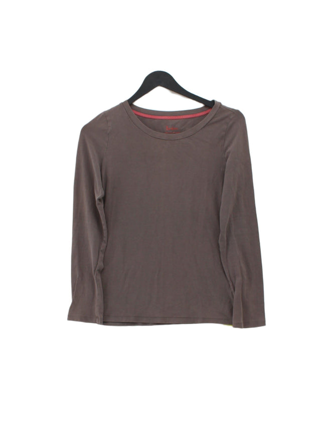 Boden Women's Top UK 10 Brown Cotton with Elastane