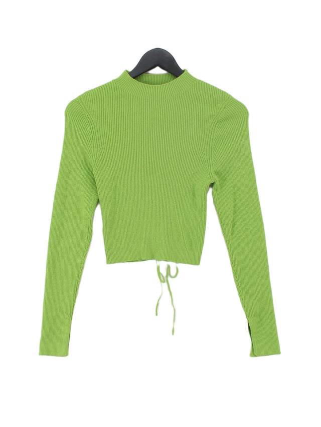 & Other Stories Women's Top XS Green Cotton with Wool