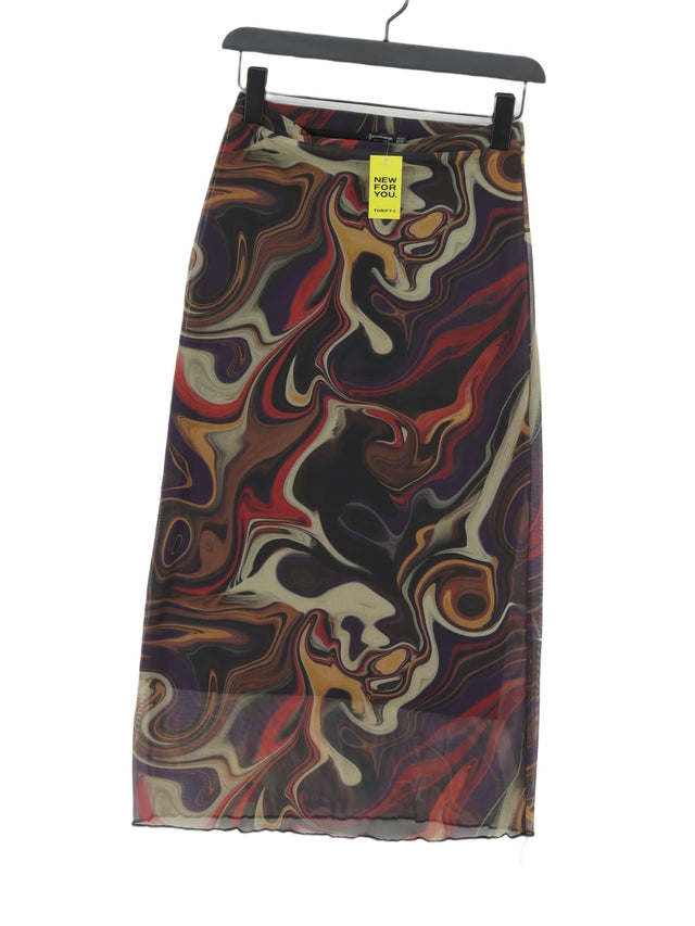 Stradivarius Women's Maxi Skirt XS Multi Polyester with Elastane