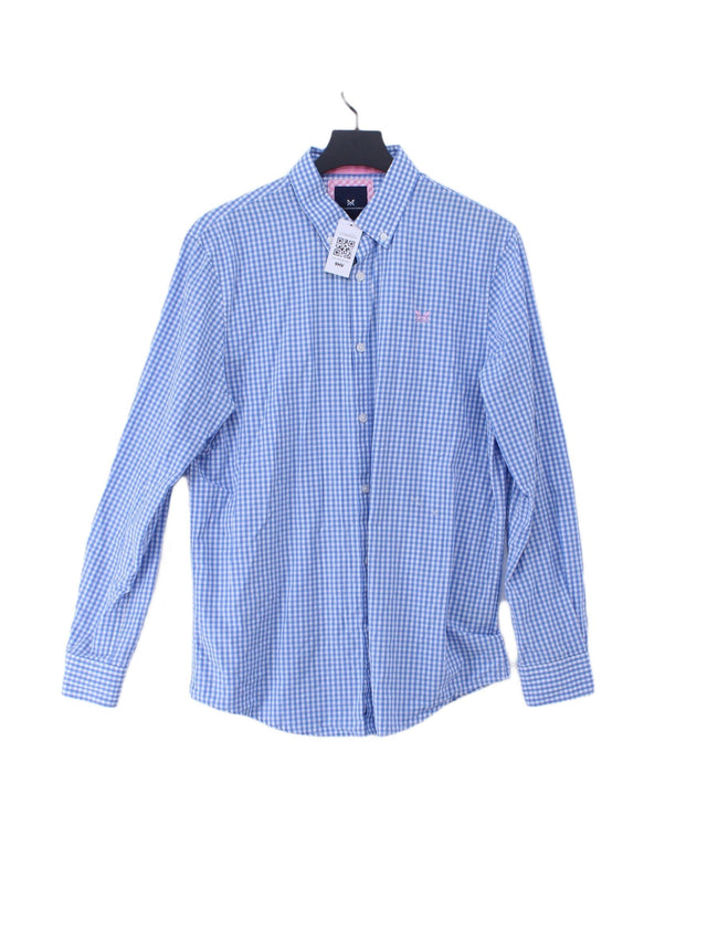 Crew Clothing Men's Shirt M Blue 100% Cotton