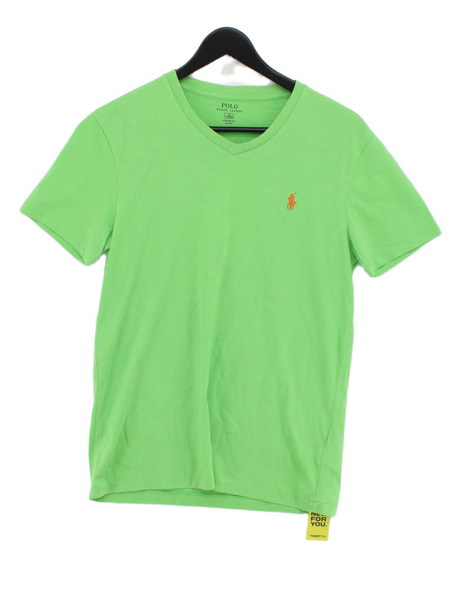 Ralph Lauren Men's T-Shirt S Green 100% Cotton