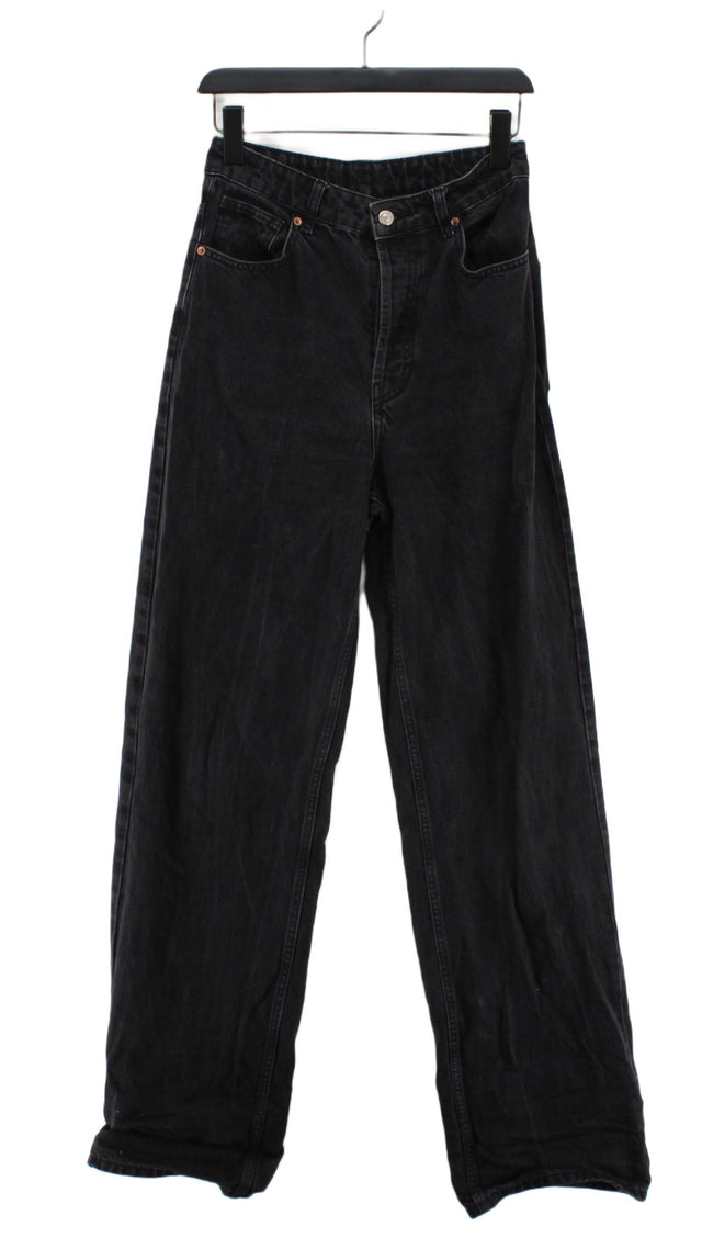 Topshop Women's Jeans UK 10 Black Cotton with Polyester