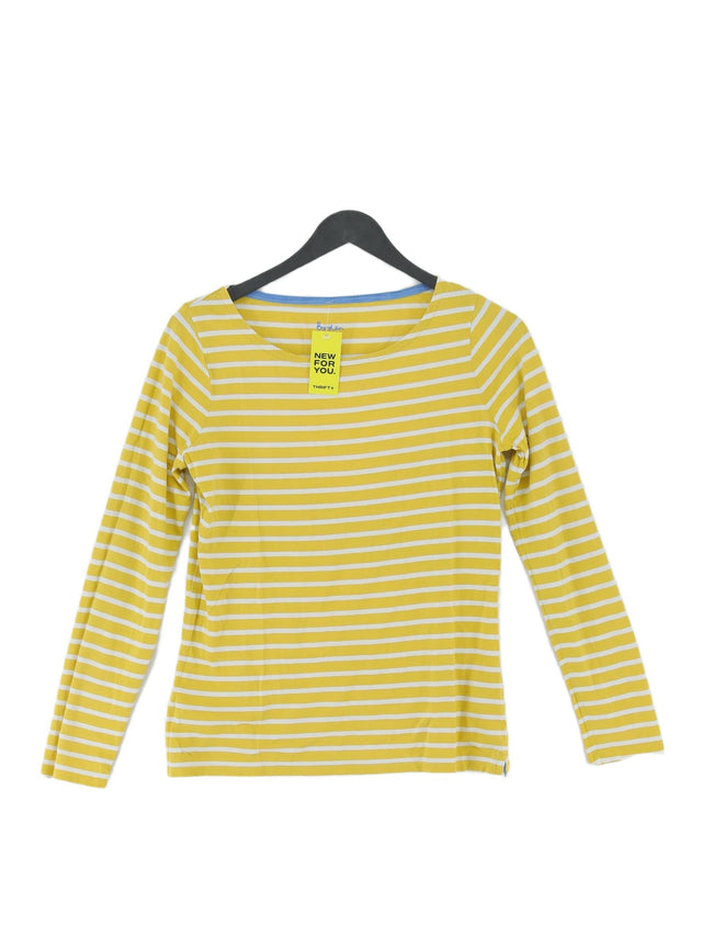 Boden Women's T-Shirt UK 10 Yellow 100% Cotton