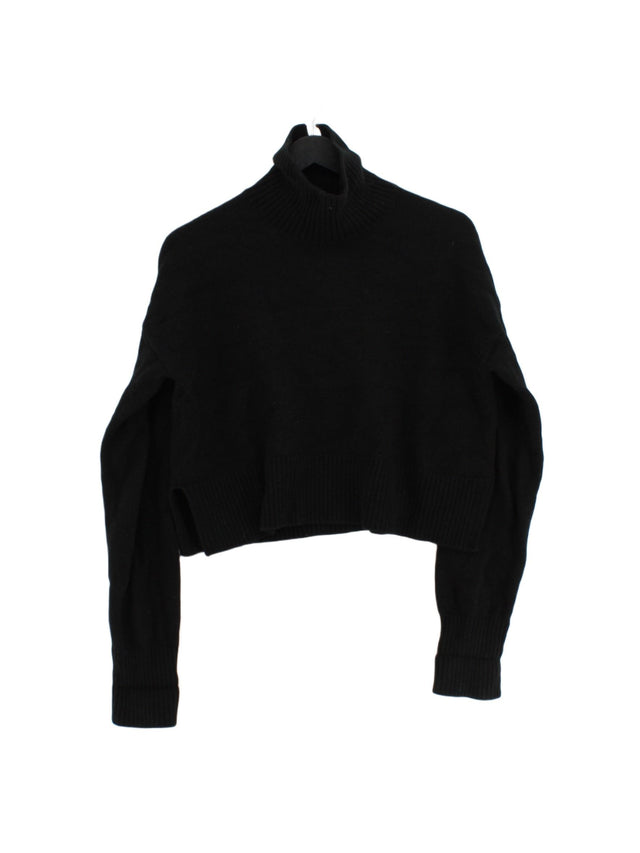 Arket Women's Jumper S Black 100% Wool