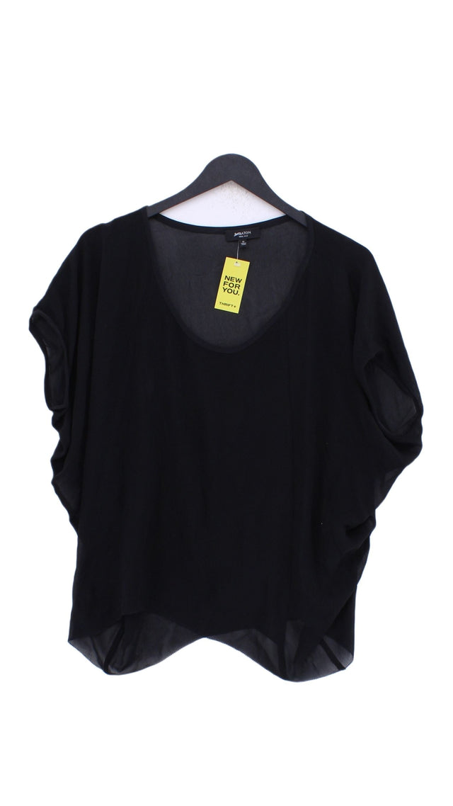 Babaton Women's T-Shirt XS Black 100% Silk
