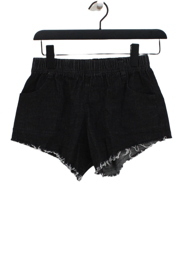 Rufskin Women's Shorts S Black Cotton with Spandex