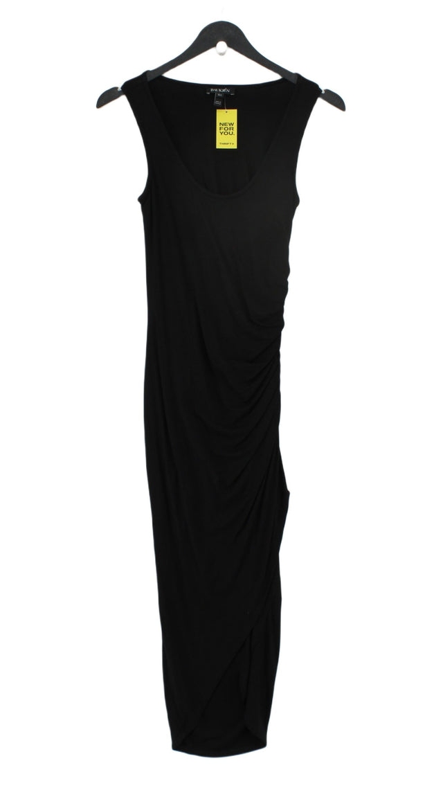 Baukjen Women's Midi Dress UK 6 Black Viscose with Elastane