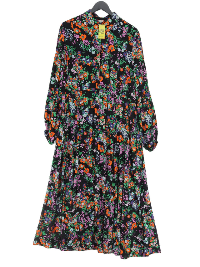 Arket Women's Maxi Dress UK 16 Multi 100% Viscose