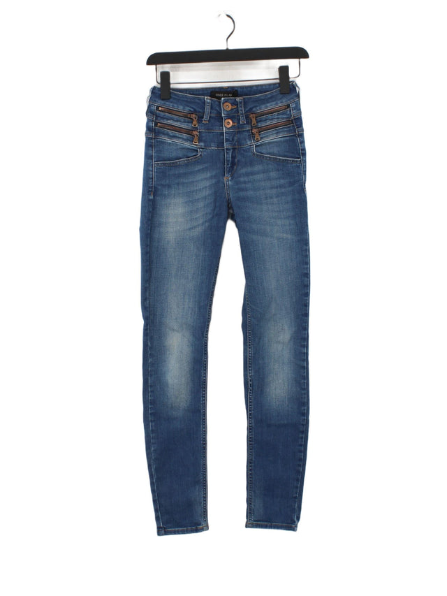 River Island Women's Jeans W 26 in Blue Cotton with Elastane