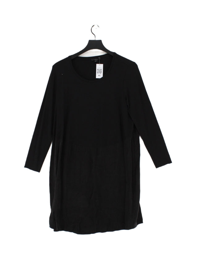 COS Women's Midi Dress M Black Viscose with Elastane, Other