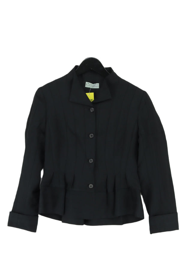 Clements Ribeiro Women's Blazer UK 14 Black Wool with Rayon