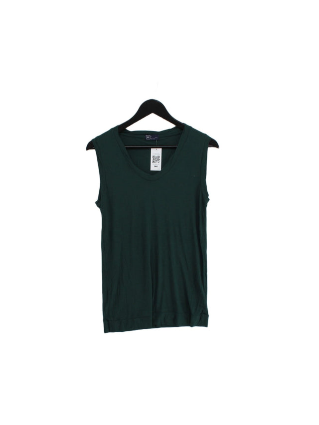 Gap Women's T-Shirt S Green 100% Viscose