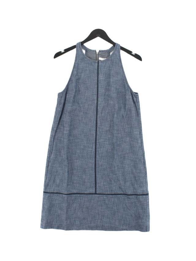 Gap Women's Midi Dress UK 4 Blue 100% Cotton
