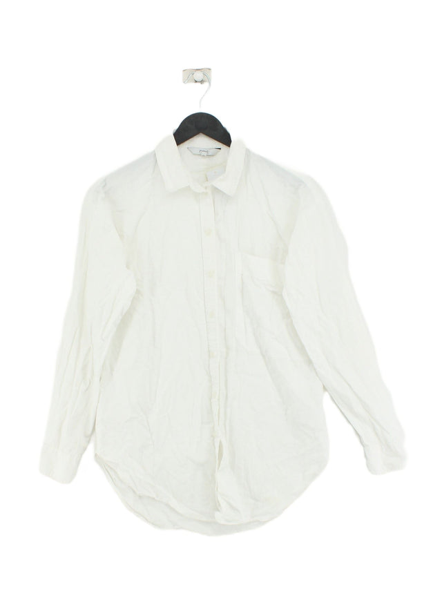 Next Women's Shirt UK 6 White 100% Cotton