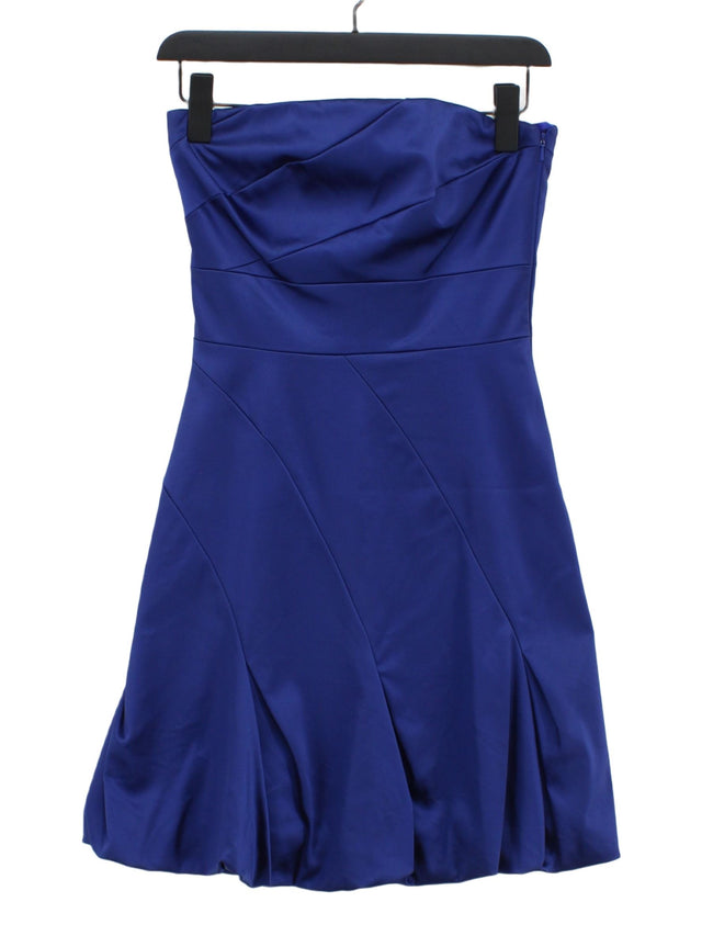 Coast Women's Mini Dress UK 6 Blue Other with Elastane, Polyamide, Polyester
