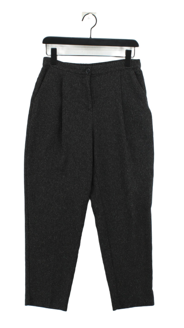Monki Women's Suit Trousers W 30 in Black 100% Polyester